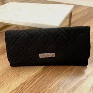 Vera Bradley Black Trifold Wallet